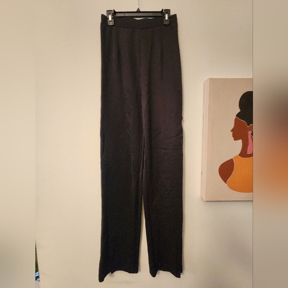 Prissy Duck - Sophia Split Pants - Black NWOT Size Medium TALL GIRL 37" inseam - Picture 2 of 6